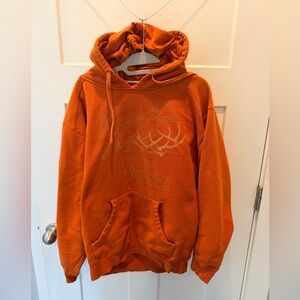 Bass Pro Shops Hoodie Men’s Large Burnt Orange Pullover Fishing Hunting